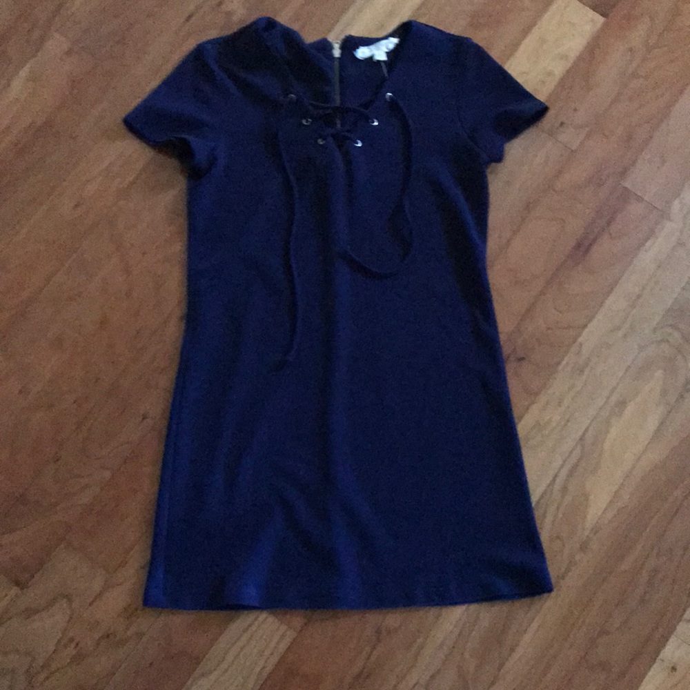 dark blue dress